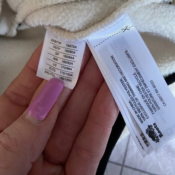 Roots Recycled Fibre Fleece Jacket UNISEX Sz M EUC - Picture 9 of 11